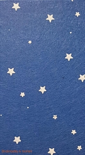 Filc...plsť hvězdičky 15 x 15 cm tmavě modrá
