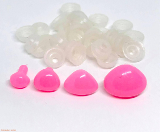 Bezpečnostní nos nosík plastový růžový cena: 4kč-7kč dle rozměrů