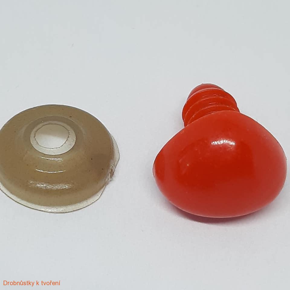 Bezpečnostní nos nosík 10 mm červený