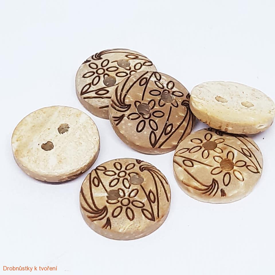 Kokosový knoflíček 11mm