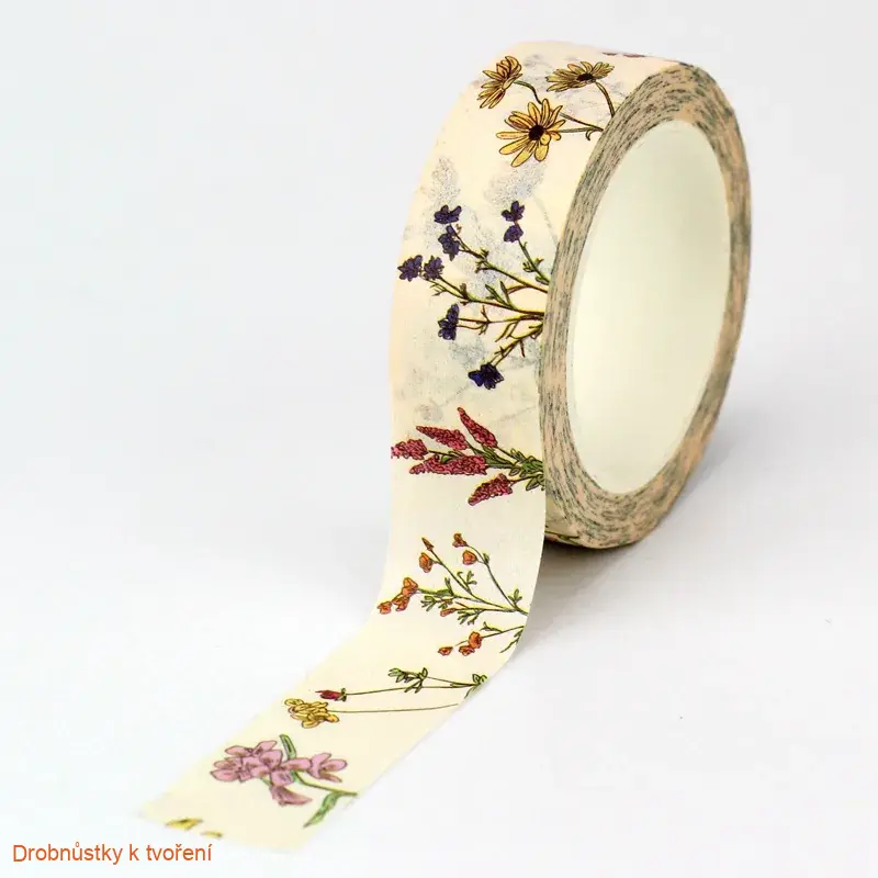 Dekorativní lepící washi páska 15mm různé III.