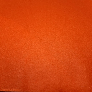 Filc ...plsť 30 x 20 cm oranžovočervená 614