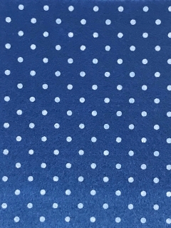 Filc..plsť puntíkovaná modravá 15 x 15 cm