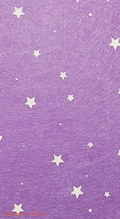 Filc...plsť hvězdičky 15 x 15 cm  fialová