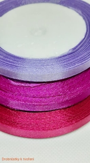 Stuha 6 mm odstíny fialové